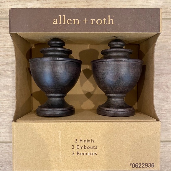 Allen & Roth closet rod finials - Picture 2 of 4